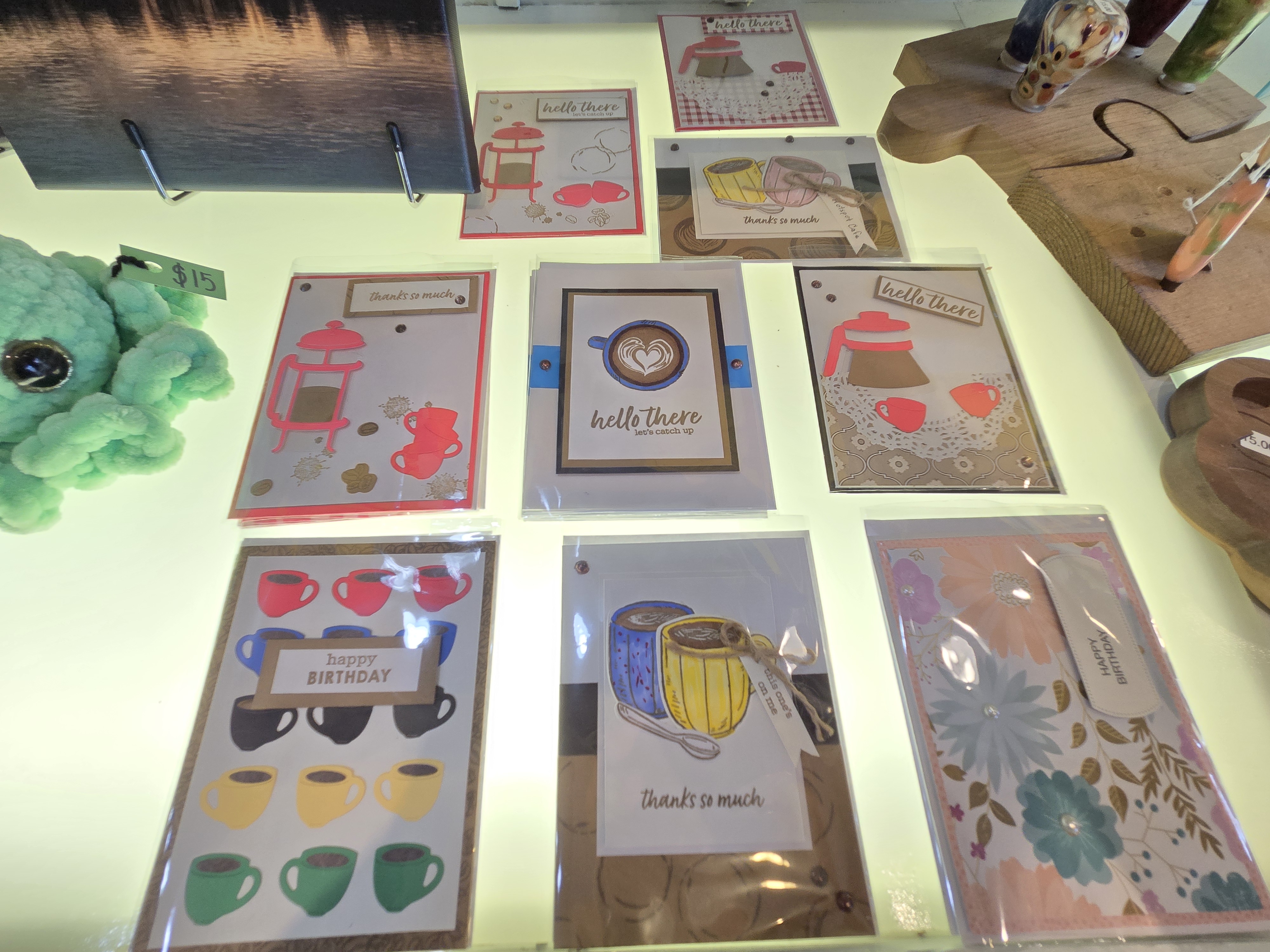 Image of home made cards for sale!